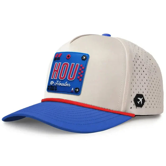 Houston Revolve Performance Hat Blues Moonstone/Royal color 3Quarter front view