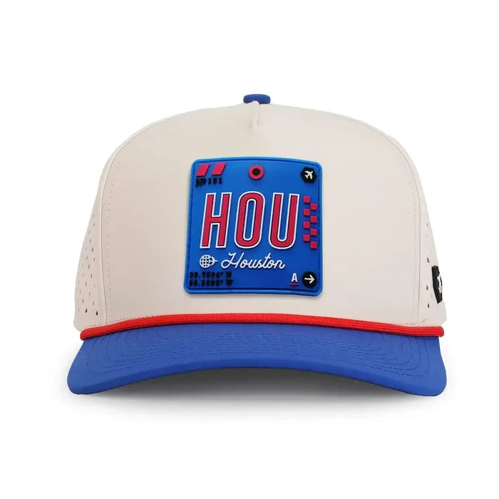 Houston Revolve Performance Hat Blues Moonstone/Royal color Front view