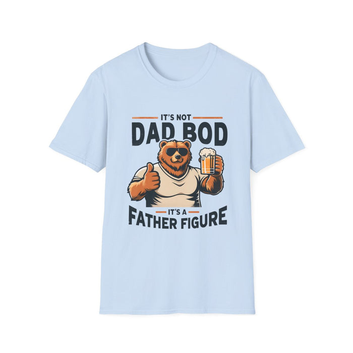 red t-shirt with father figure funny dad joke design