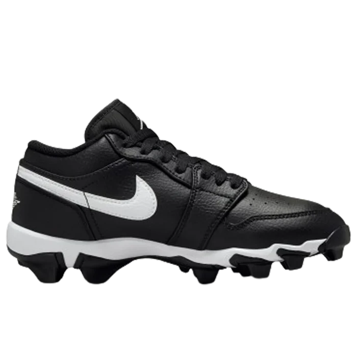 Jordan 1 Low Little/Big Kids' Cleats Black color