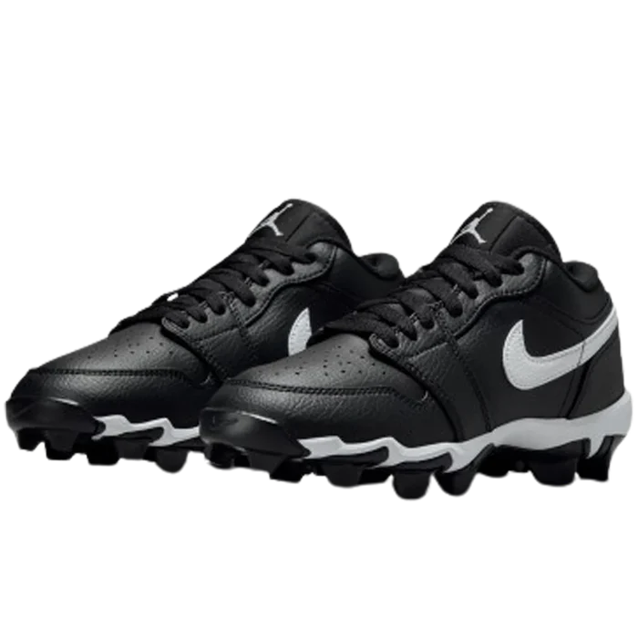 Jordan 1 Low Little/Big Kids' Cleats Black color