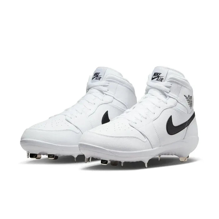 Jordan 1 Retro Metal Men's Baseball Cleats White Color