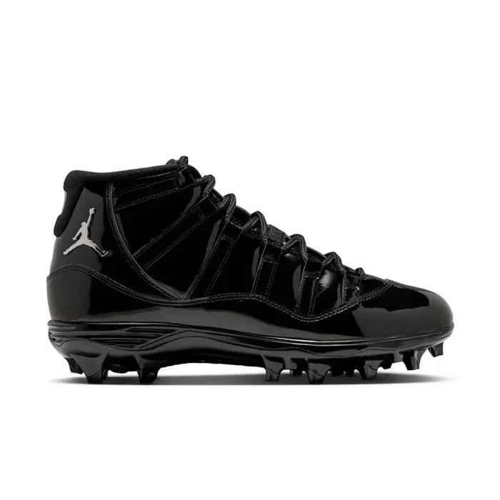 Jordan 11 Mid TD Men's Football Cleats Black Color