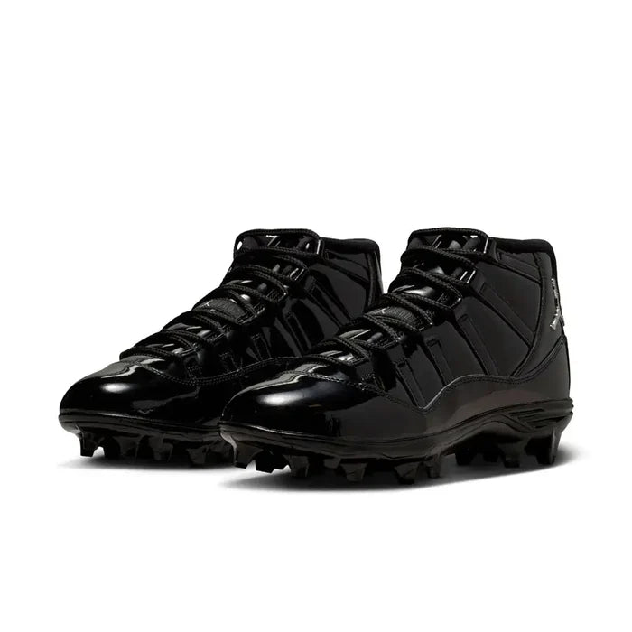 Jordan 11 Mid TD Men's Football Cleats Black Color