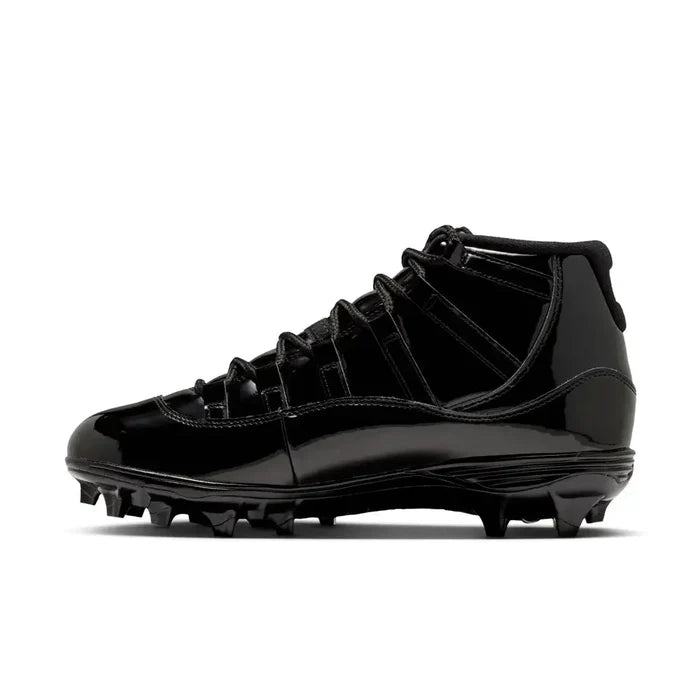 Jordan 11 Mid TD Men's Football Cleats Black Color
