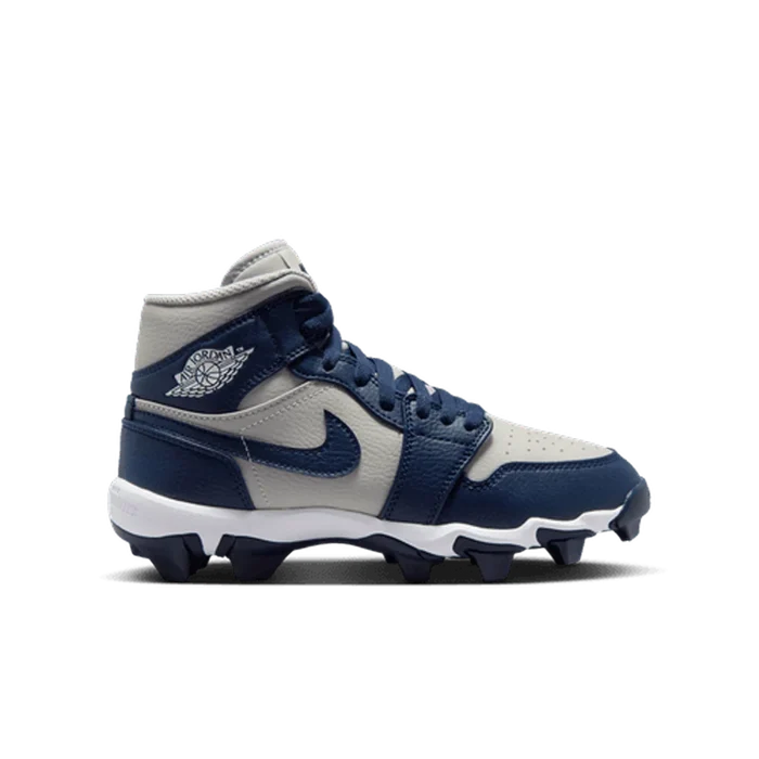 Jordan Little/Big Kids 1 Mid Cleats Navy Color