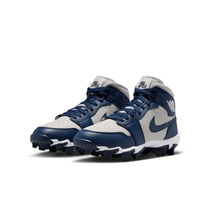 Jordan Little/Big Kids 1 Mid Cleats Navy Color