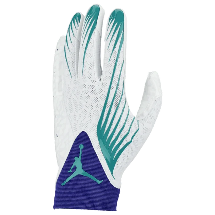 Jordan Men Fly Football Gloves Blue Color.