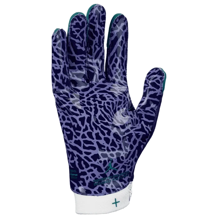 Jordan Men Fly Football Gloves Blue Color.