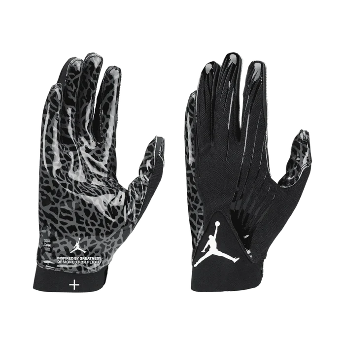 Jordan Men Fly Football Gloves Black Color.