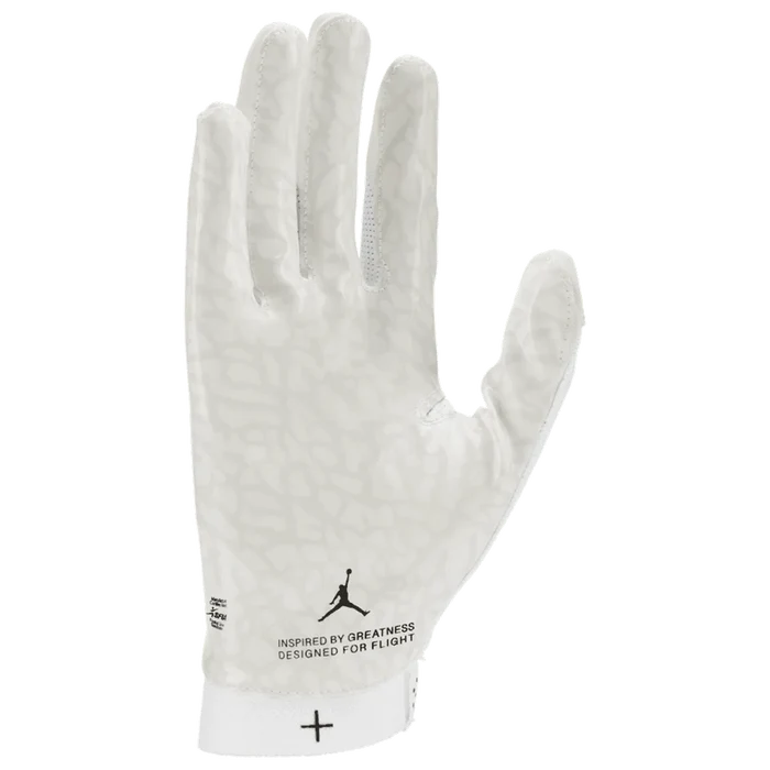 Jordan Men Fly Football Gloves White Color.
