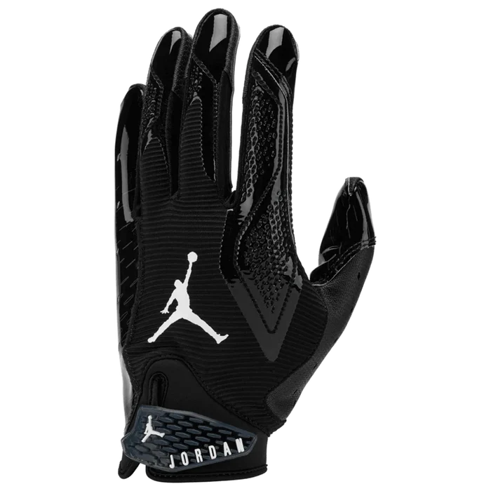Jordan Men Fly Lock 2.0 Football Gloves black color.