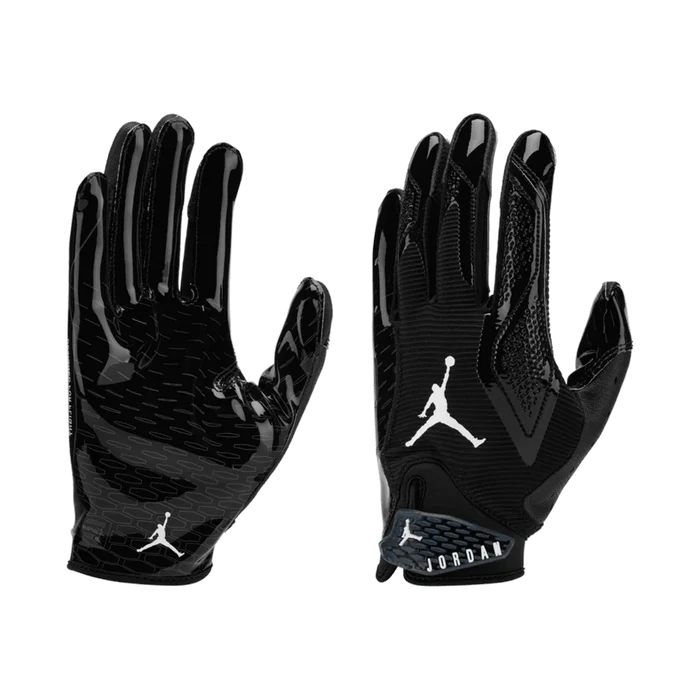 Jordan Men Fly Lock 2.0 Football Gloves black color.