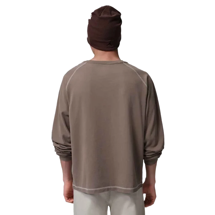 Jordan Flight Men's Heavyweight Long-Sleeve Top Grey color