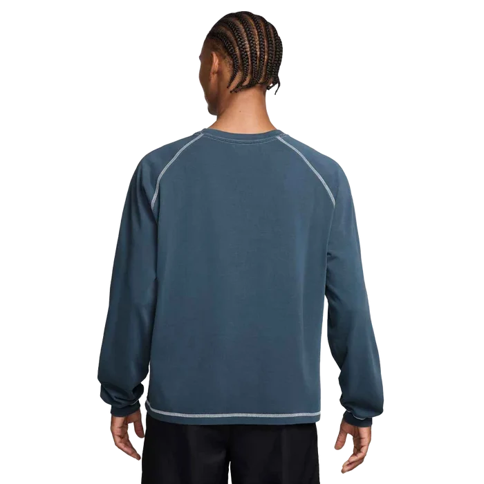 Jordan Flight Men's Heavyweight Long-Sleeve Top Blue color