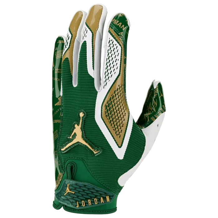 Jordan Men's Fly Lock 2.0 Football Gloves Energy Green Color