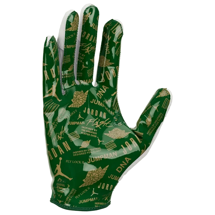 Jordan Men's Fly Lock 2.0 Football Gloves Energy Green Color