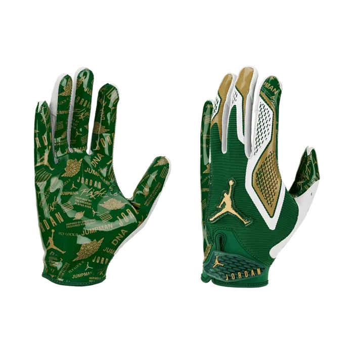 Jordan Men's Fly Lock 2.0 Football Gloves Energy Green Color