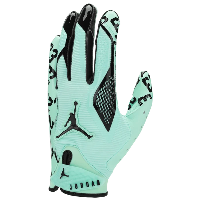 Jordan Men's Fly Lock 2.0 Football Gloves Energy Green Color.