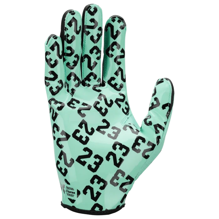 Jordan Men's Fly Lock 2.0 Football Gloves Energy Green Color.