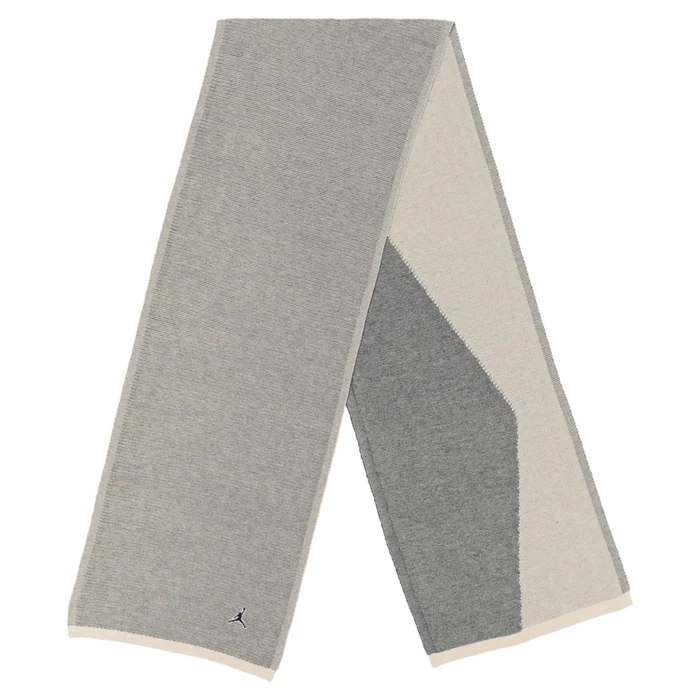 Jordan Unisex  Airy Knit Scarf Gray color.