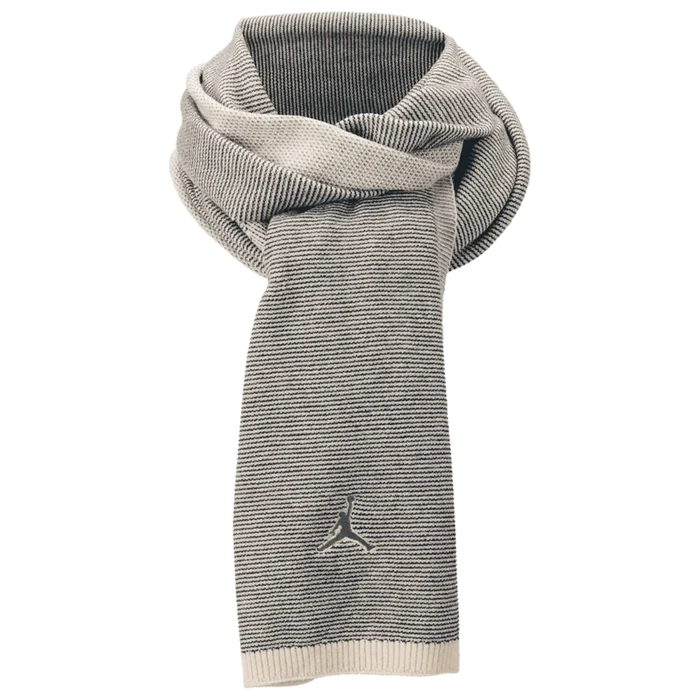 Jordan Unisex  Airy Knit Scarf Gray color.