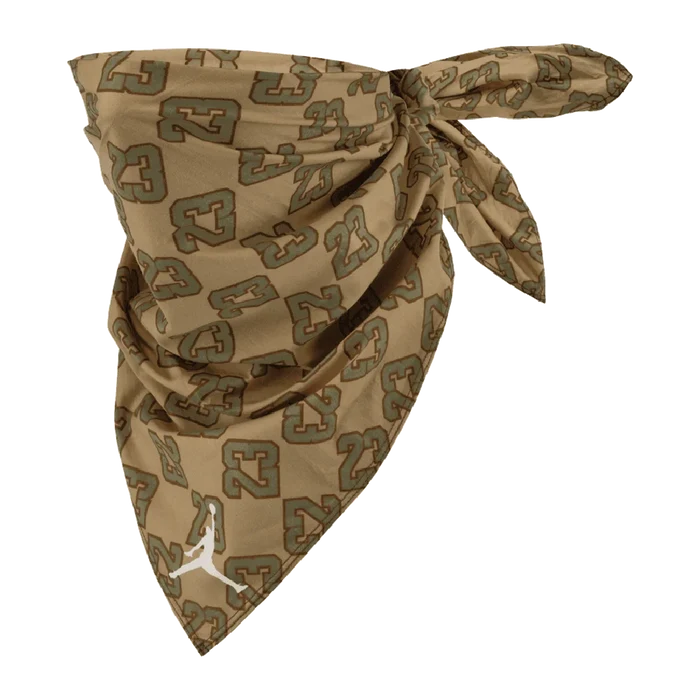 Jordan Unisex Bandana Printed Flight Brown Color.