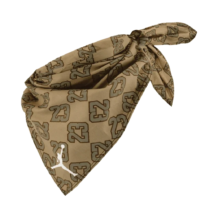 Jordan Unisex Bandana Printed Flight Brown Color.