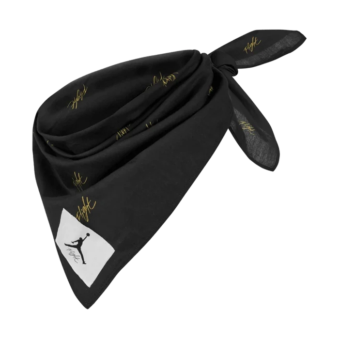 Jordan Unisex Bandana Printed Flight Black Color.
