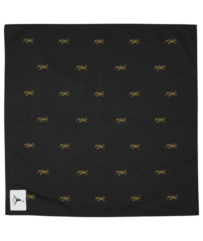 Jordan Unisex Bandana Printed Flight Black Color.