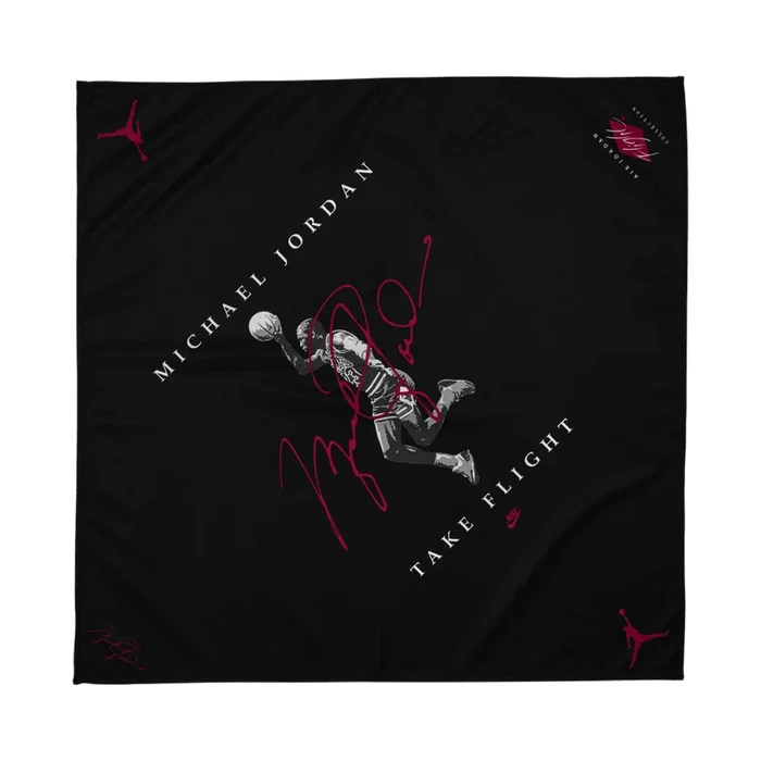 Jordan Unisex Bandana Printed Black Color.