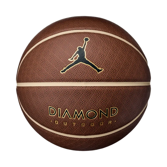 Jordan Diamond Outdoor 8p Basketball Brown color