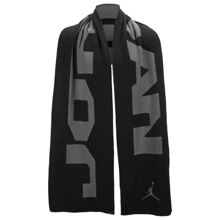 Jordan Unisex Knit Scarf Hbr Black Color.