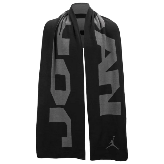 Jordan Unisex Knit Scarf Hbr Black Color.