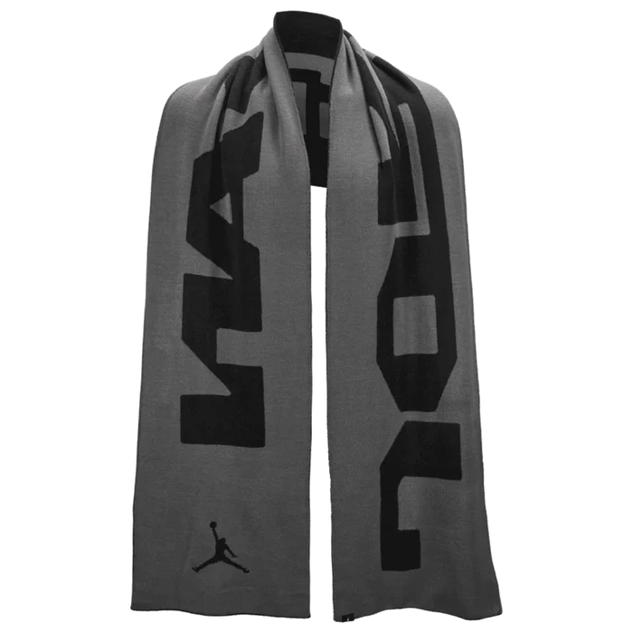Jordan Unisex Knit Scarf Hbr Black Color.