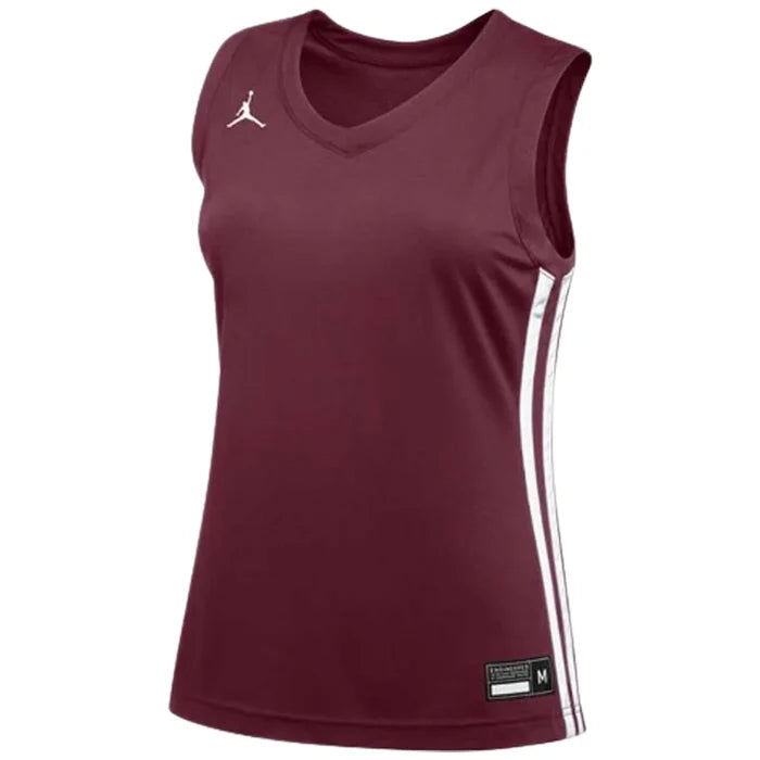 Jordan Women's Stock DF Set - Jersey and Short maroon color