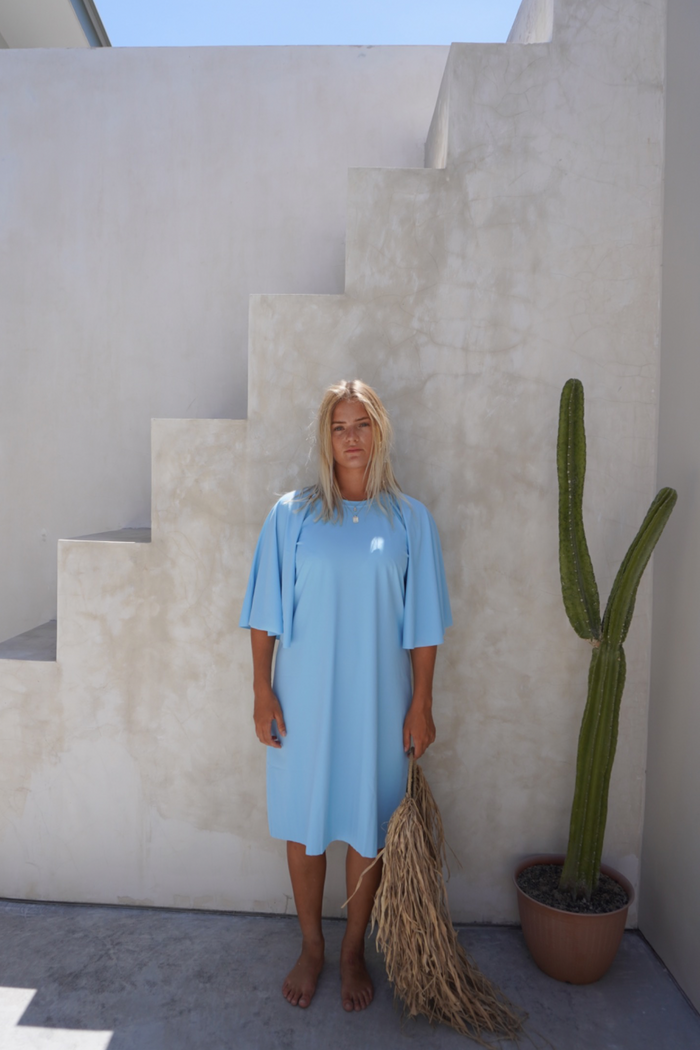 Kaia swim dress - Gulf blue (Final Sale)