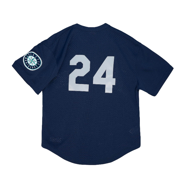 Kid's Authentic Ken Griffey Jr Seattle Mariners 1995 Pullover Jersey