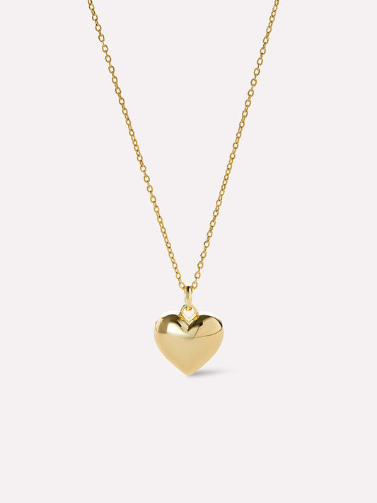 Lev Small Gold Heart Necklace