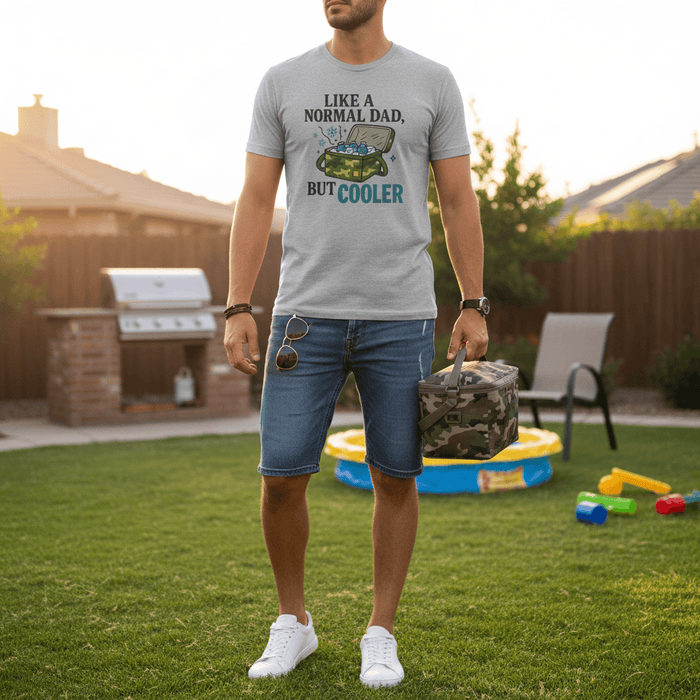 like a normal dad but cooler t-shirt gift packaging idea