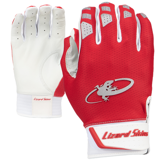 Lizard Skins Komodo V2 Batting Glove - Crimson Red