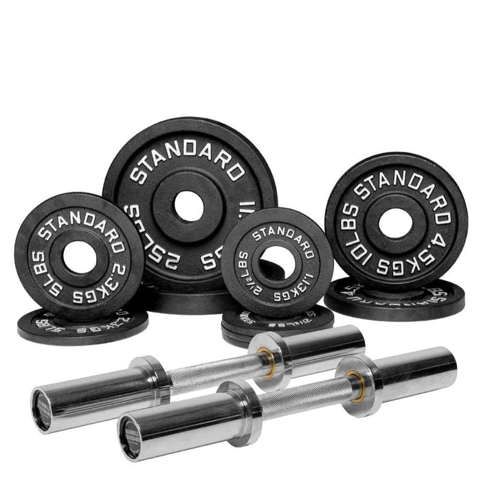 Loadable Dumbbells + 90 lbs