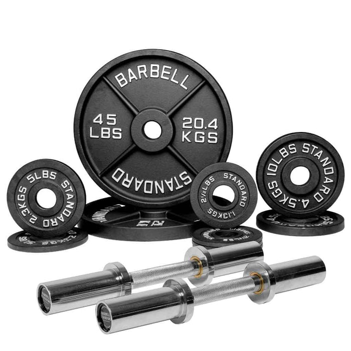 Loadable Dumbbells + 130 lbs