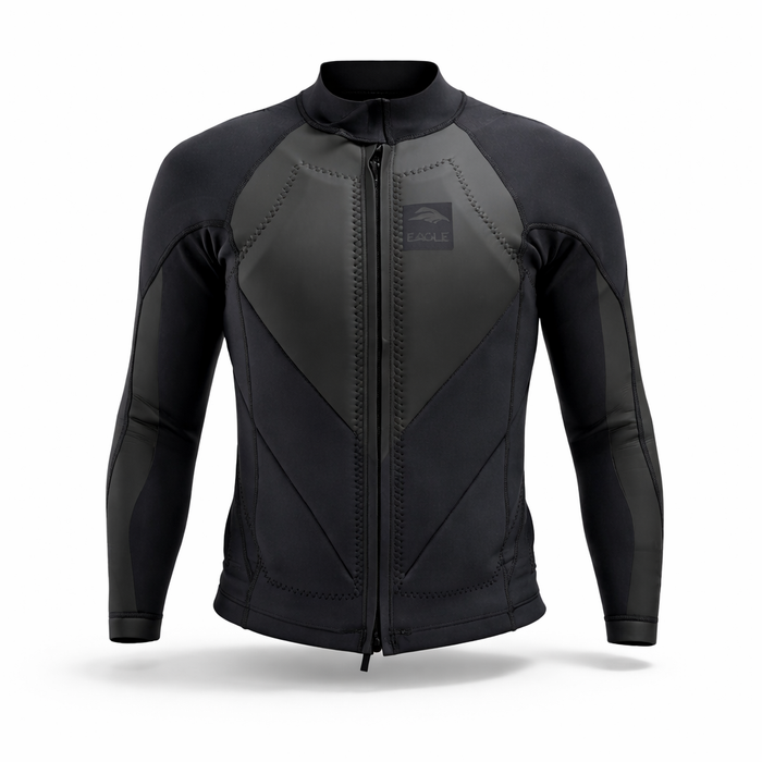 Long Sleeve Impact Heater Top - Black