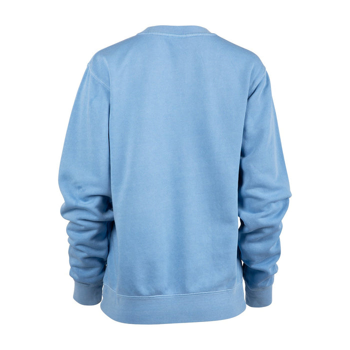 Light blue sweatshirt on a white background