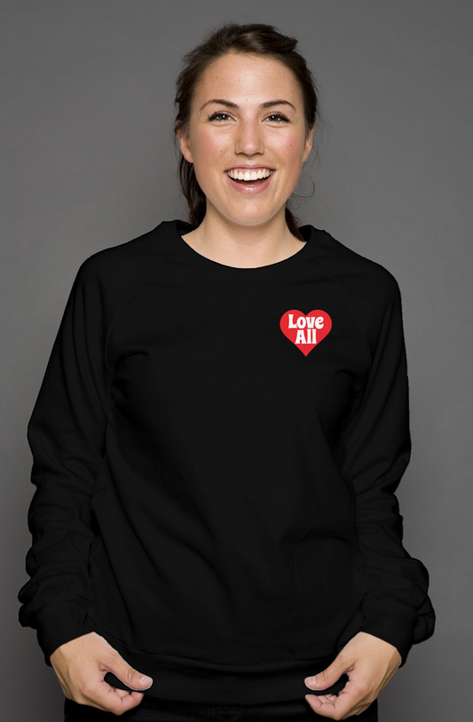 "Love All" Signature Unisex crew neck sweatshirt
