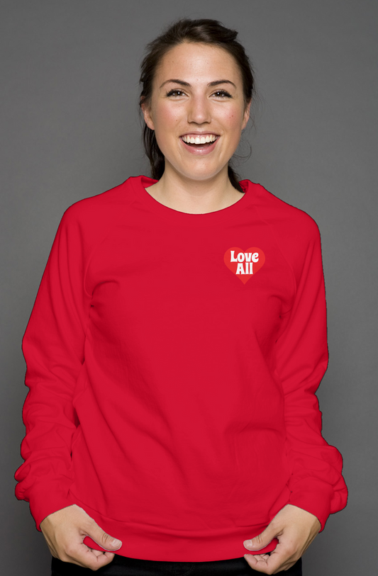 "Love All" Signature Unisex crew neck sweatshirt