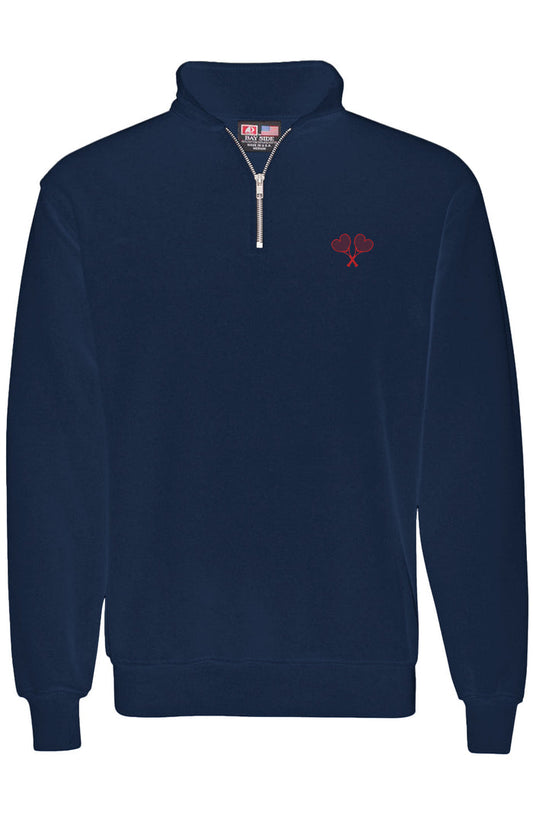 Love All Tennis Unisex Quarter Zip Pullover