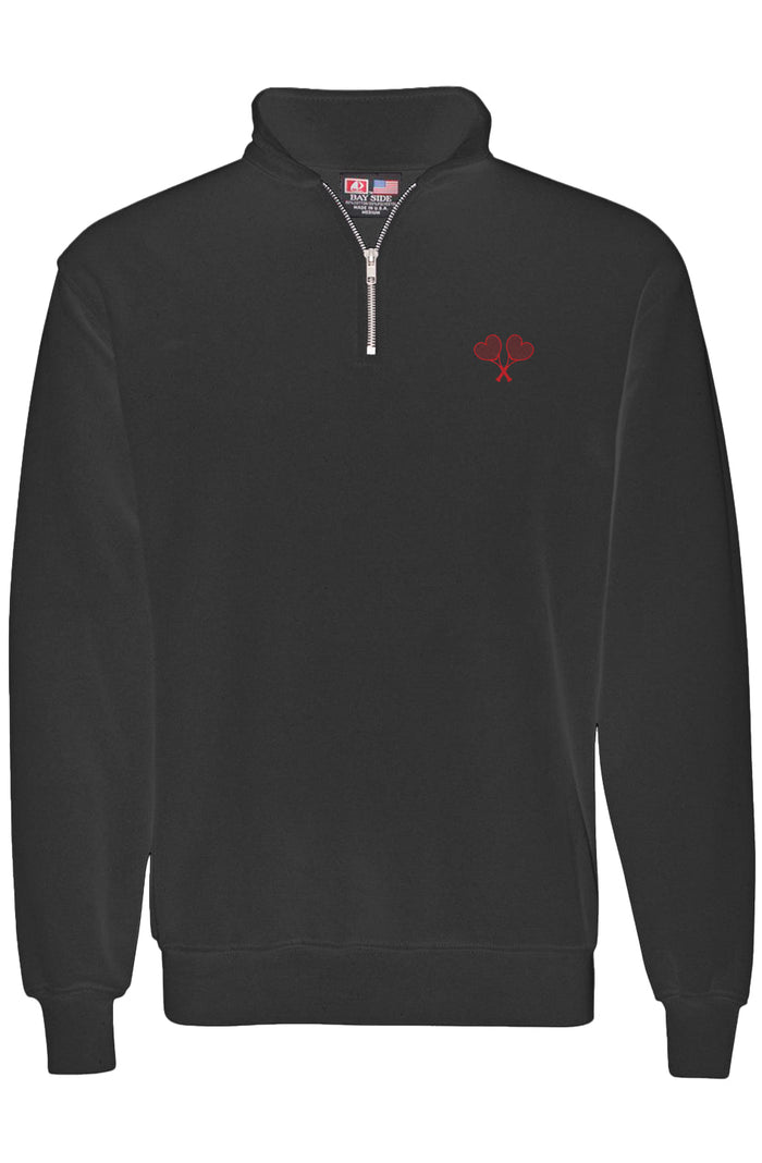 Love All Tennis Unisex Quarter Zip Pullover