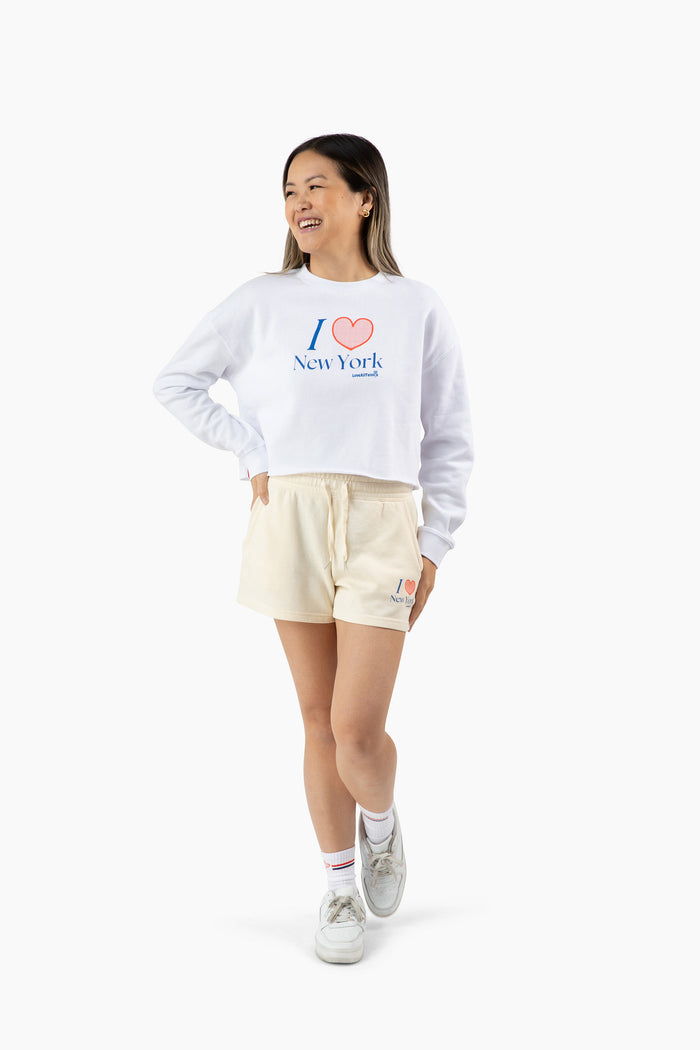 Love All Tennis Women's Lightweight Cropped Crew Pullover